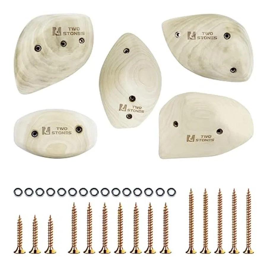 

Деревянные зацепы для скалолазания для взрослых, набор деревянных ручных зацепов с крепежом для тренировочных стен, разнообразные винтовые зацепы для скалолазания