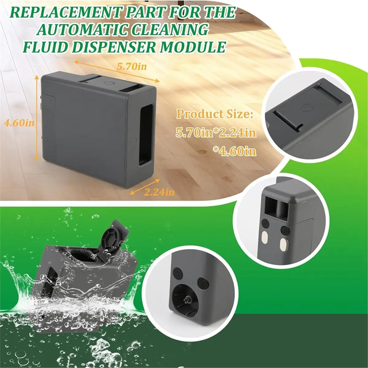 【Newest AT03】Cleaning Solution Module for X40 Ultra Complete/ L40 Ultra/ L10s Ultra/ E40 Ultra/P50 Pro Ultra Vacuum Parts