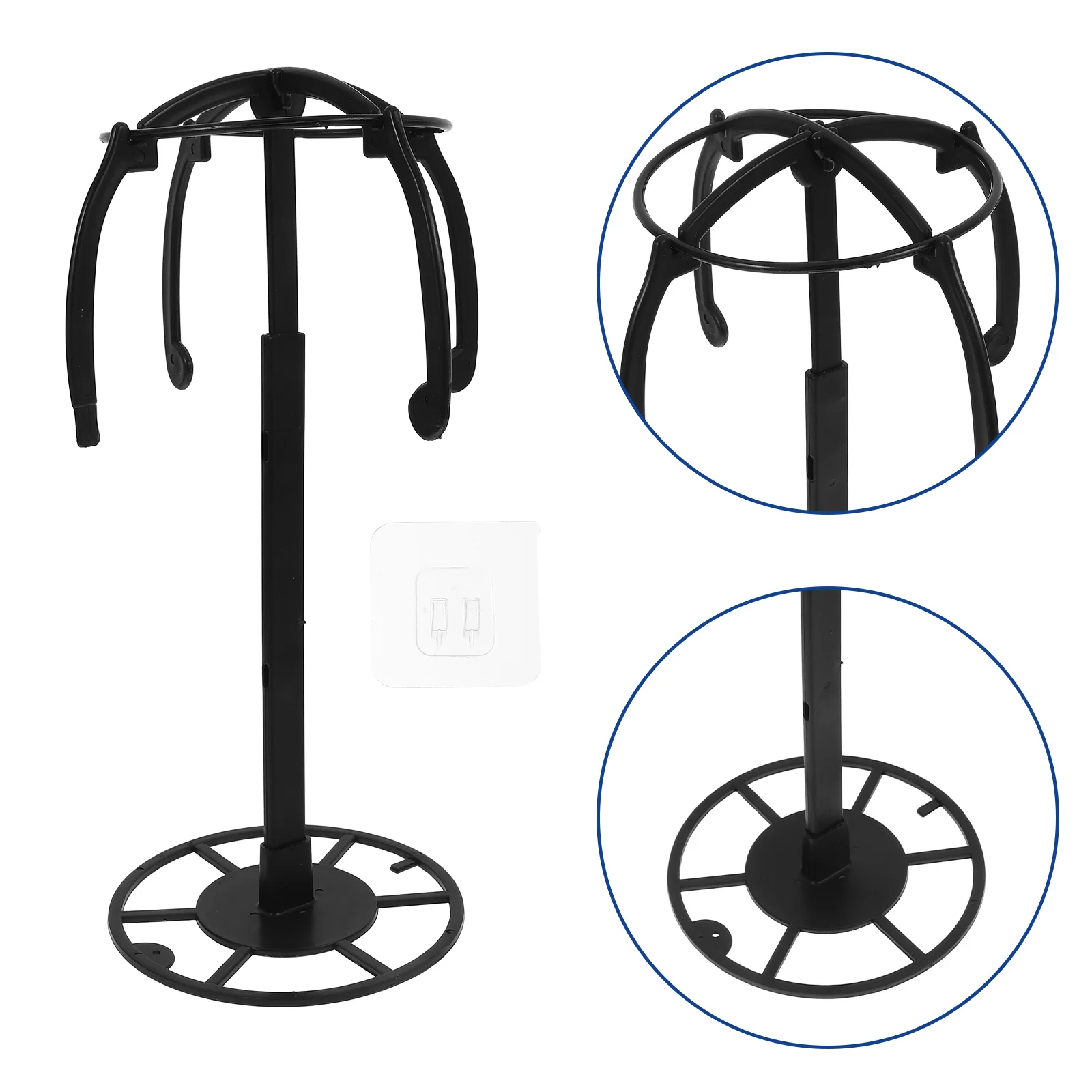 

2pcs Wall-mounted Stand Hat Display Holder Storage Rack Shelf Hat Organizer For Wall And Tabletop Storage