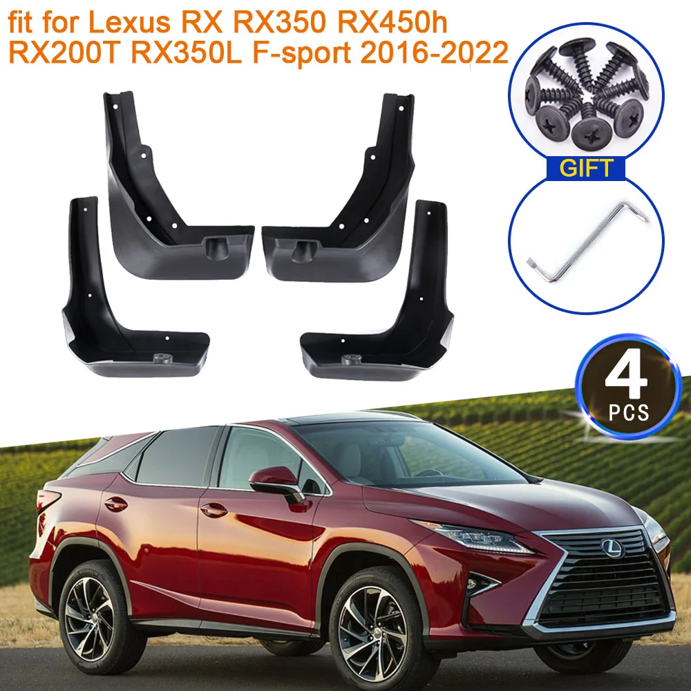 

Брызговики для Lexus RX RX350 RX450h RX200T RX350L F-sport 2016 2017 2018 2019 2020 2021 2022