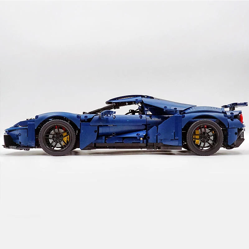 Tgl T5042 Moc Technisch Blauw Sportwagen Ford Gt 1:8 Modelbouwstenen Puzzel Montage Speelgoed Kerstcadeau Voor Jongens Kinderen