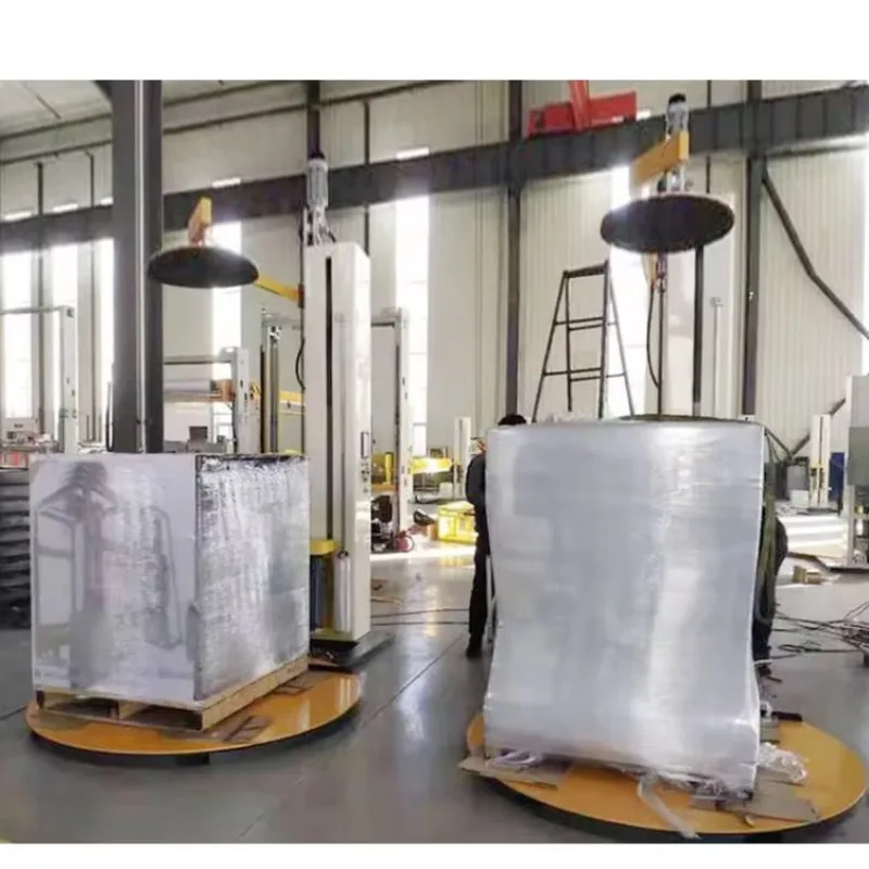 Pre-stretch Film Wrapping Machine Automatic Plastic Film Packaging Equipment Winding Plastic Wrapping Film Packaging Machine