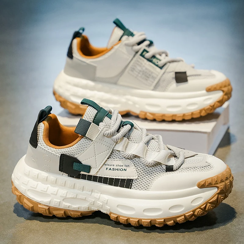 

Мужские белые кроссовки, осенне-зимняя модная нескользящая повседневная обувь с перекрестной завязкой, удобная уличная вулканизированная обувь, увеличивающая рост