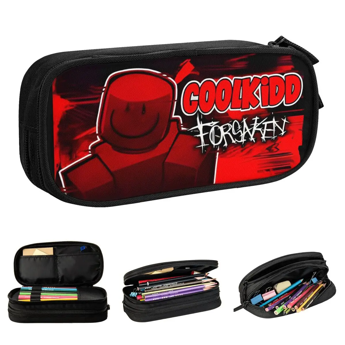 Forsakens Coolkidd Pencil Cases Fashion Pen Holder Bags Girls Boys Big Capacity Office Gifts Pencilcases