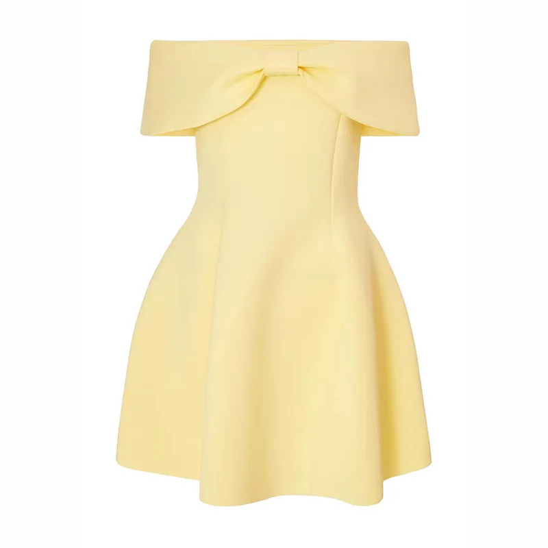 

Spring Summer Princ OnePiece Dr High Waist A-Line Skirt No Sve No Collar Other Material 00% Polyester Single Piece