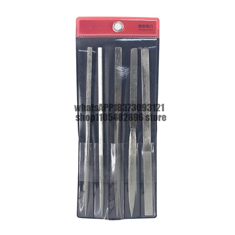Diamond Metal Small Bevel Fine Tooth Semicircular Triangle Manual File, Grinding Tool