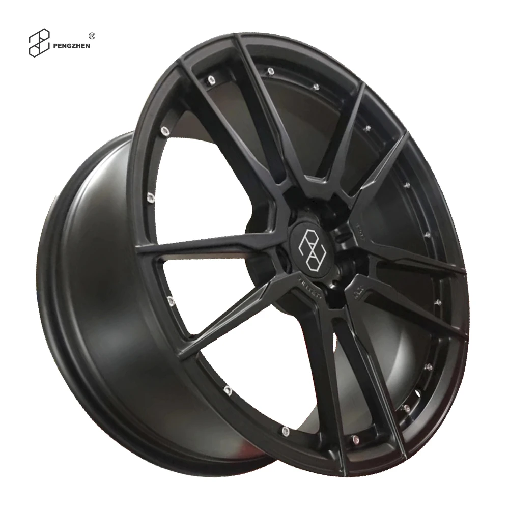For  Customized Black Forged Double 5 Spoke 5x112 18 19 20 21 Inch Passenger Car Wheels for Audi Rs6