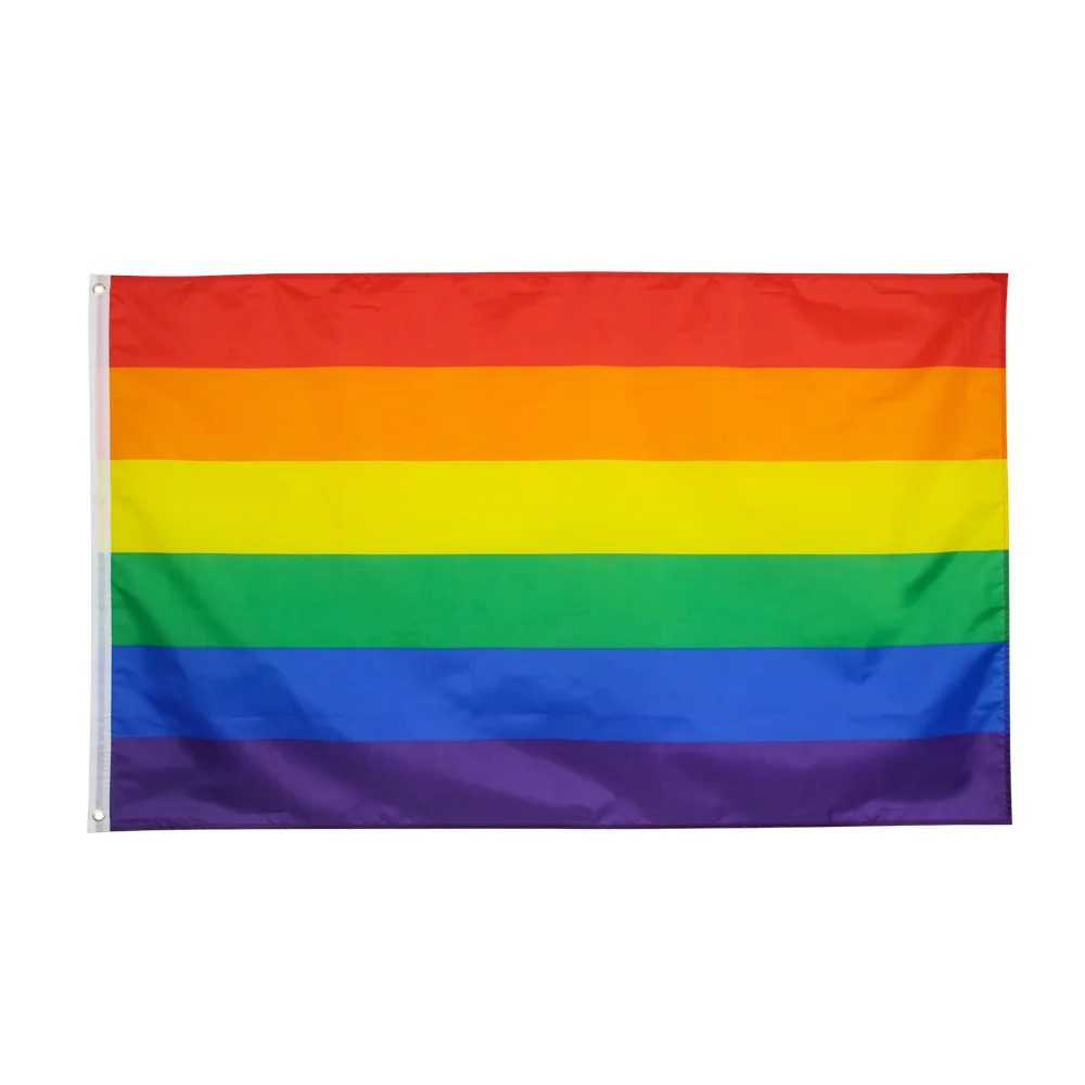 Bandera arcoíris 90x150 LGBT banderas Gay arcoíris bandera colgante para decoración orgullo Bisexual