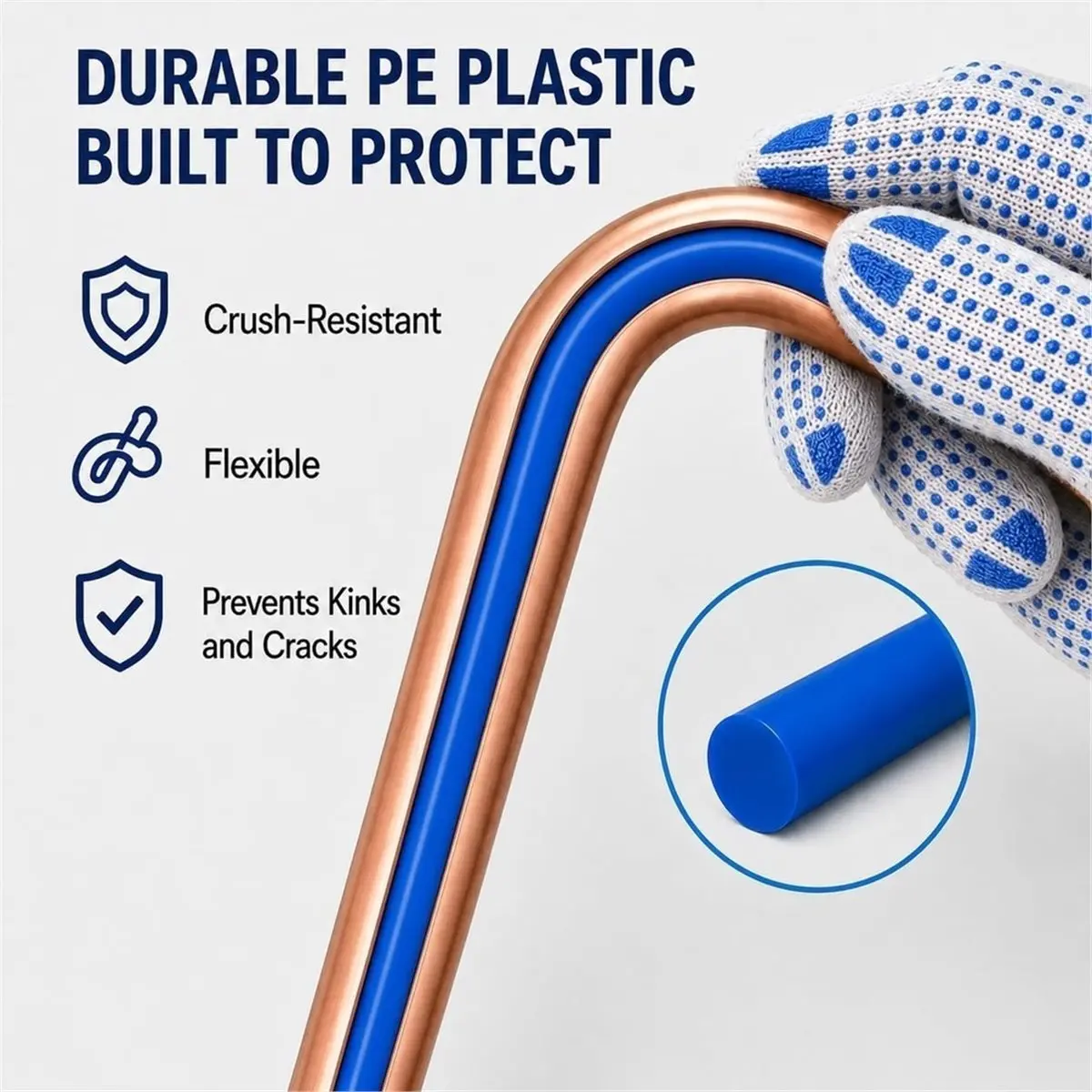 4M Conditioning Copper Tubing Pipe Extension Kit, 4 Sizes with Built-in Bending Strip & 1/8-1-1/8 Inch Mini Cutter