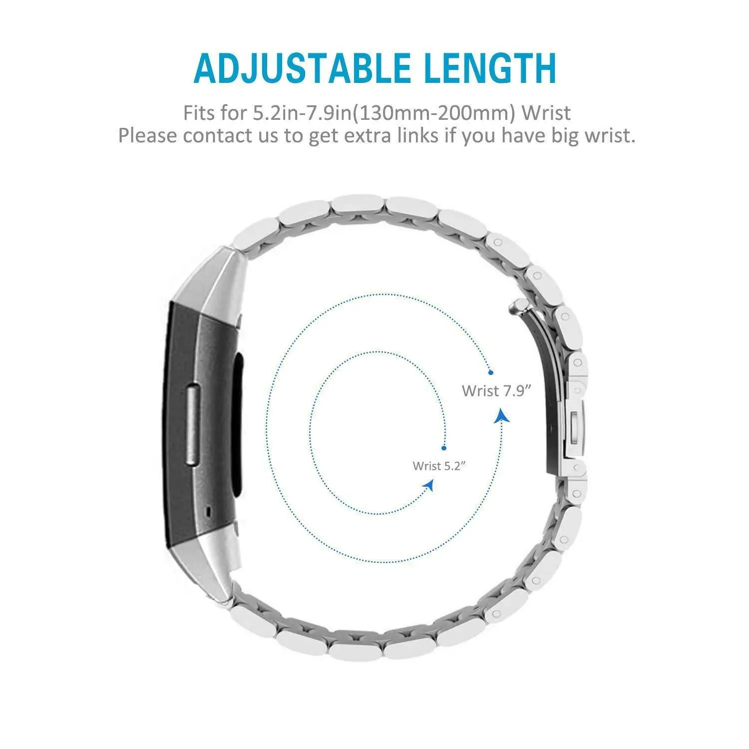Cinturino per bracciale in acciaio inossidabile Essidi per Fitbit Charge 2 3 4 5 6 sostituzione del cinturino per cinturino in metallo Charge 3 SE
