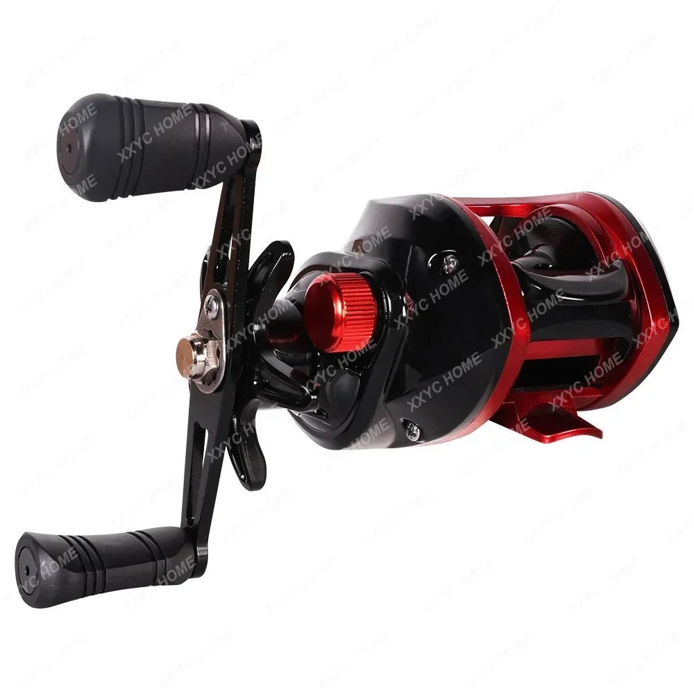 

Metal Black Red Luya Water Drop Luya Rod Long Throw Bridge Raft Fishing Horse Mouth Liaozui Wheel