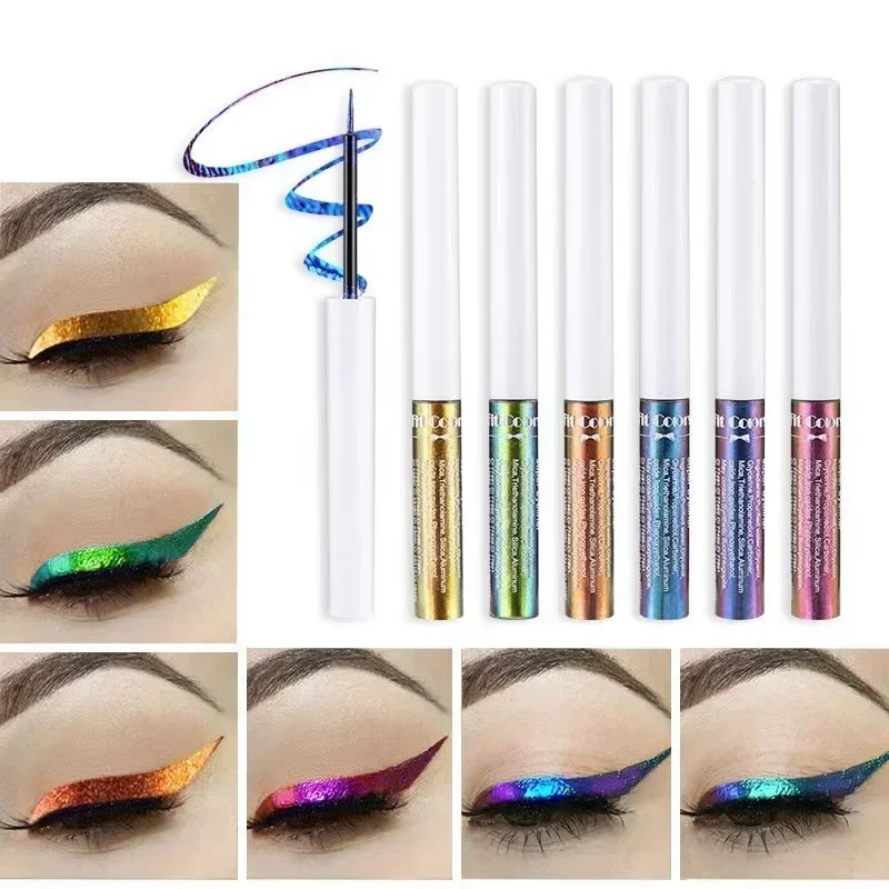 Optical Chameleon Liquid Eyeliner Pen Fit Colors Magic Stage Pearlescent Liquid Eyeliner Makeup