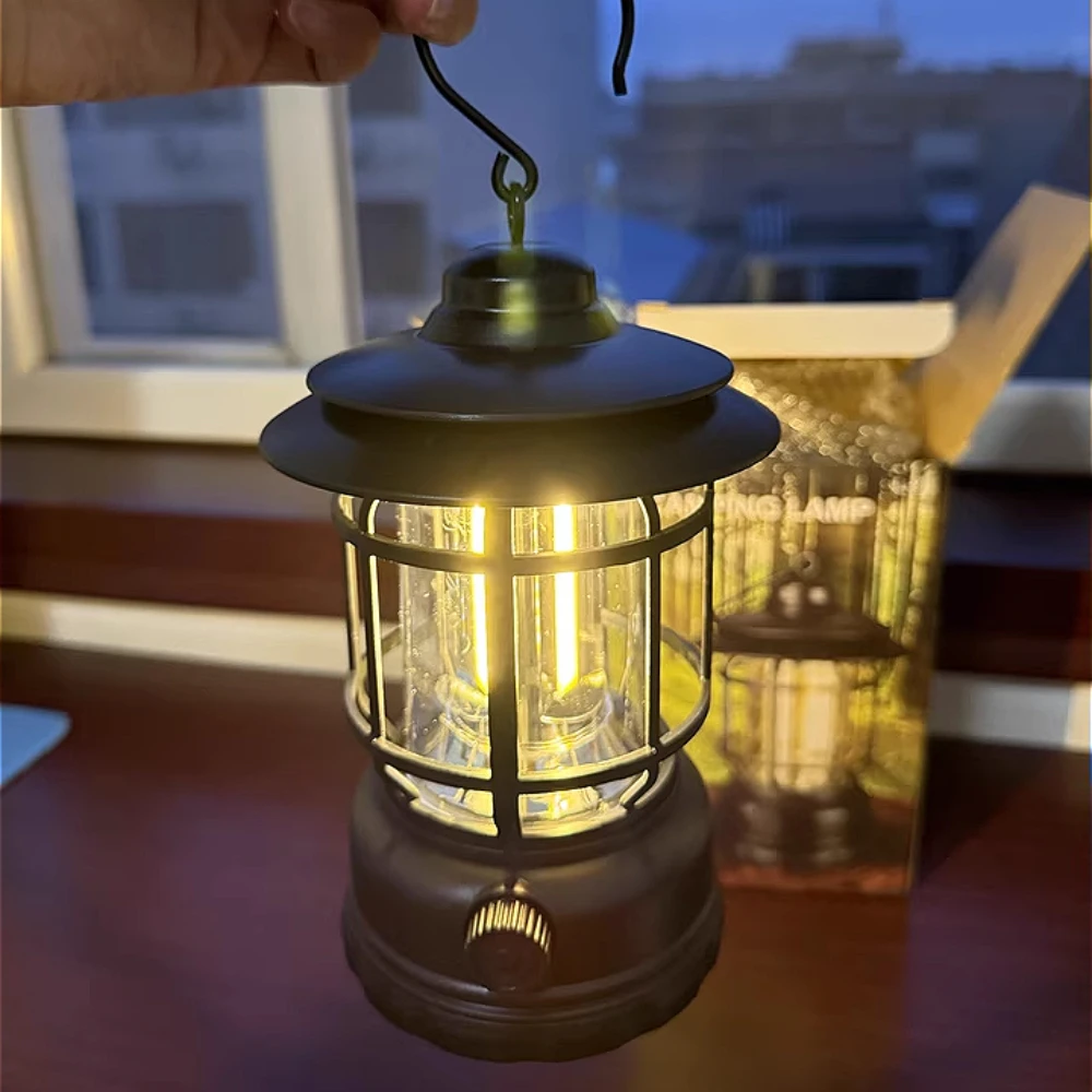 

Camping Lantern Lithium Battery Rechargeable Atmosphere Lamp Suitable for Outdoor Tent Romantic Candlelight Dinner