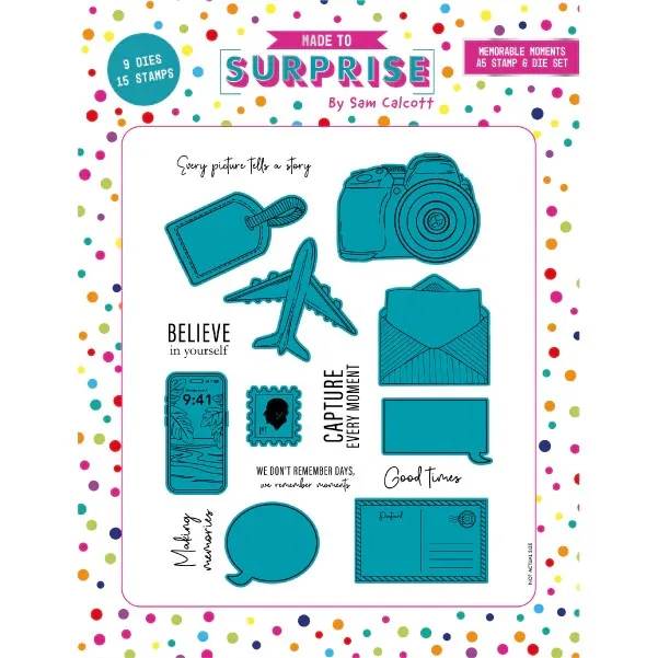 2026 July New Made To Surprise Die Metal Cut Dies and Clear Stamps Scrapbooking to Make Paper Engraving Frames Card Craft Set image 3