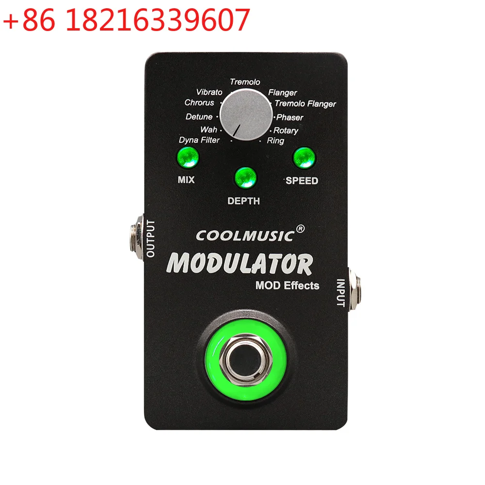 YAO  Electric Guitar Multieffect Compressor Pedal Digital Modulator Multi Effects Wah Reverb Chorus Flanger Phaser Vibr