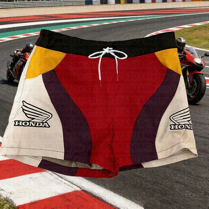 

Лидер продаж, шорты Honda в стиле ретро, летние быстросохнущие дышащие мужские и женские шорты, повседневные спортивные модные шорты большого размера