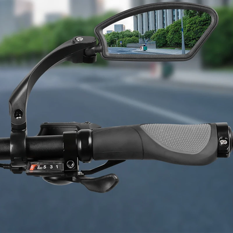 HD Lens Bicycle Rearview Mirror 360° Rotatable Mountain Bike Rearview Mirror Widened Wide Field Of View Road Bike