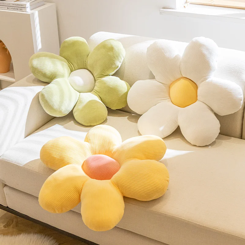 

Small Fresh Petal Throw Pillow Flower Headrest Living Room Sofa Cushion Sunflower Float Window Cushion