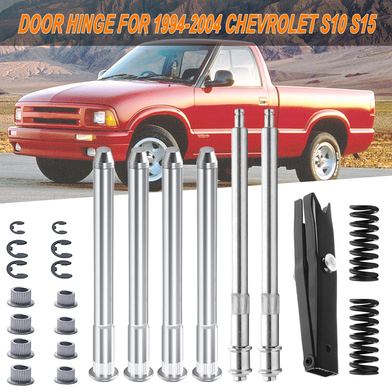 Door Hinge Repair Kit with Spring Tools and Springs Compatible with 1994-2004 Chevrolet Chevy S10 GMC S15 Door Roller pin Hinge