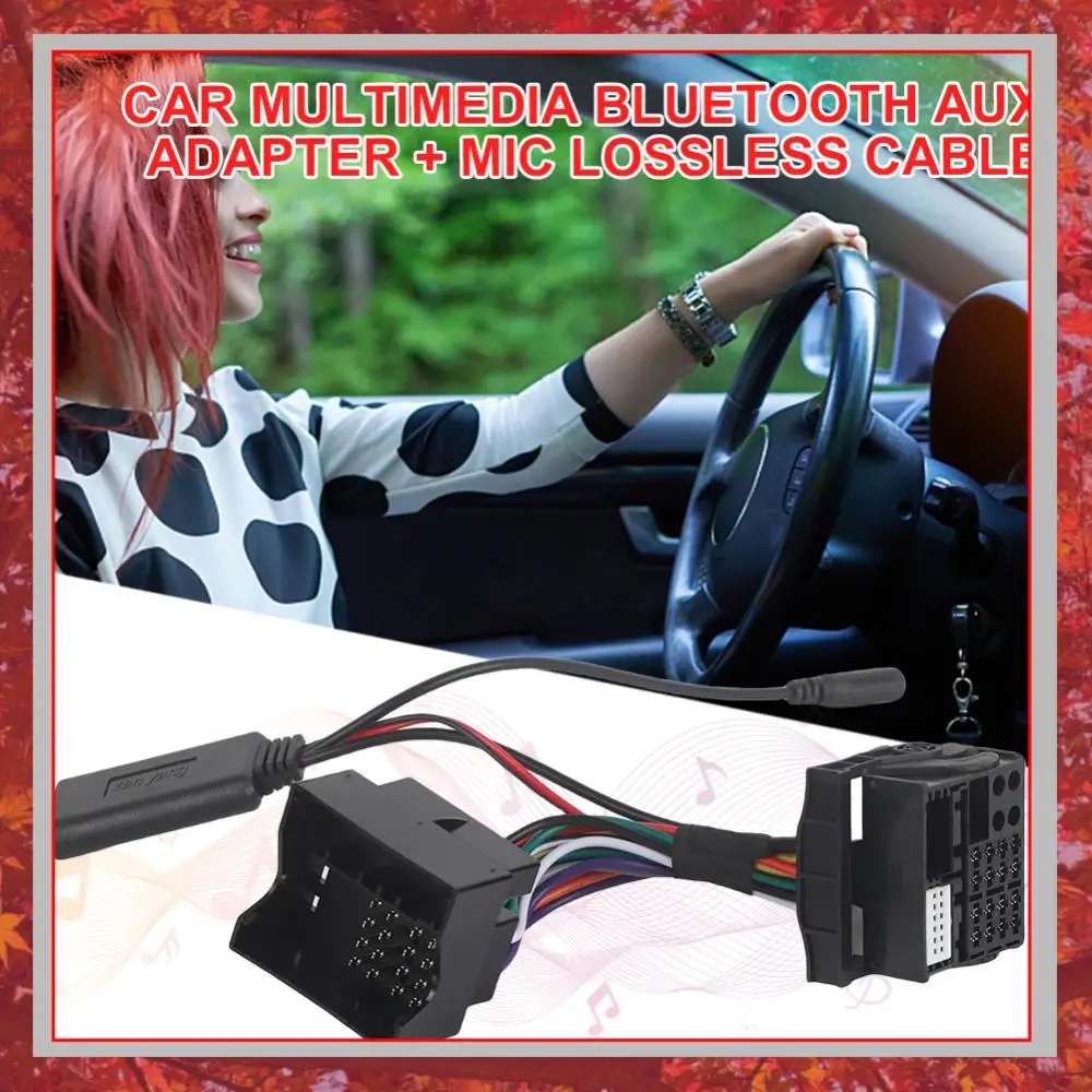 Car Radio Audio Music Device Bluetooth-compatible Wiring Harness Connector Car Stereo Radio Plug Harness for VW RCD 510 300+ 310