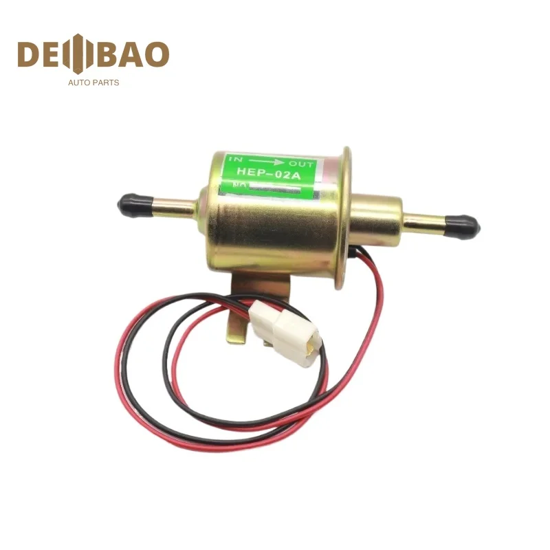 HEP-02A Electric Fuel Pump Universal Diesel Petrol Gasoline 12V Low Pressure For Most Car Carburetor Motorcycle ATV HEP02A