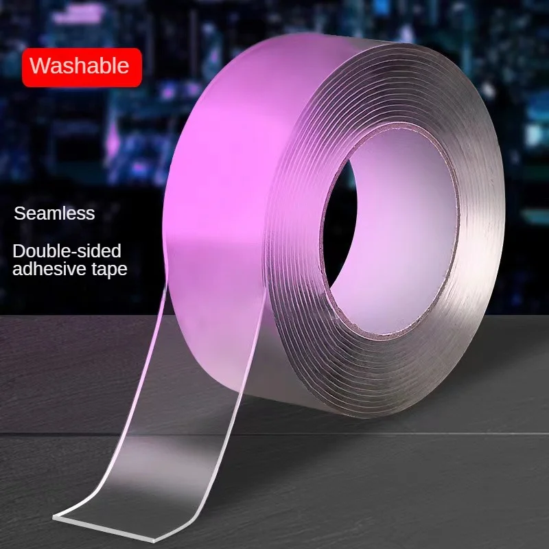 Nano Double-Sided Tape Non-Trace Hook Adhesive Acrylic Double-Sided Tape Transparent Tape Water Proof Nano Adhesive