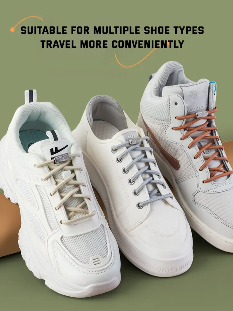 Round Elastic Shoelaces for Sneakers