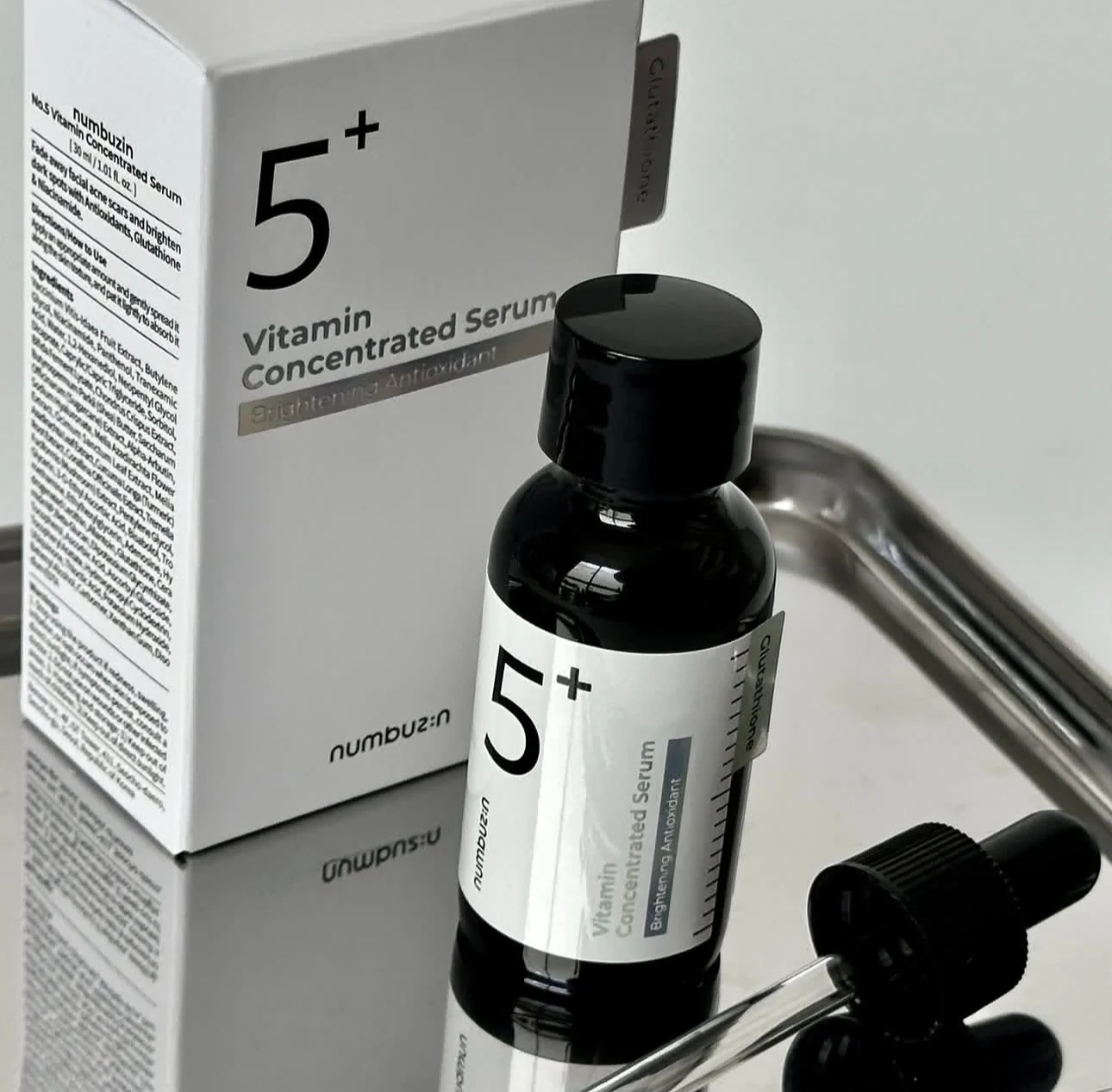 Original Numbuzin No.5 vitamine concentrée sérum glutathion tampons de Toner No.3 Bodle réparation pores réinitialiser Ampoule Base-saut toner vers le haut