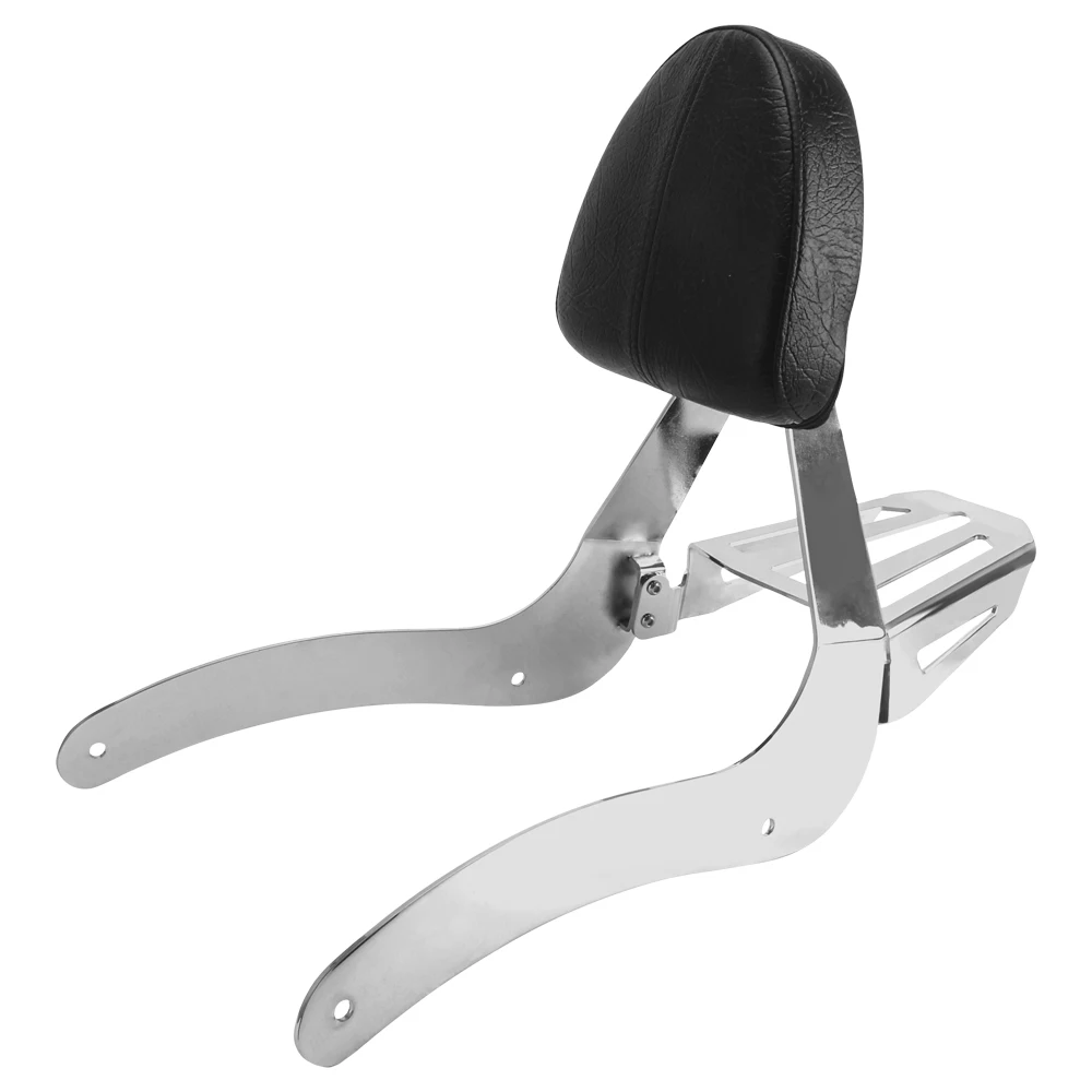 Motorcycle Passenger Backrest Sissy Bar With Detachable Luggage Rack 2-in-1 Fits For Indian Scout Sixty ABS 100th 2015-2024