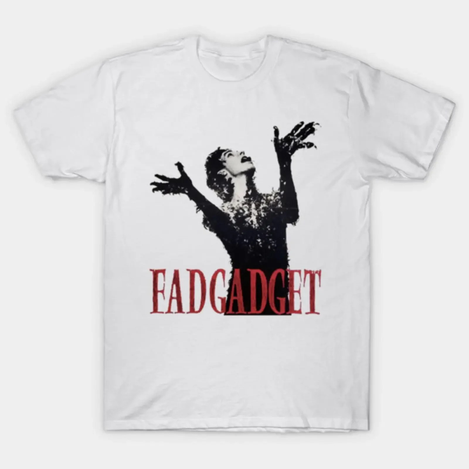 Fad Gadget T Shirt vintage Washed Stylish graphic Versatile Top For Everyday Wear Soft Casual Unisex homme Stretched fashion