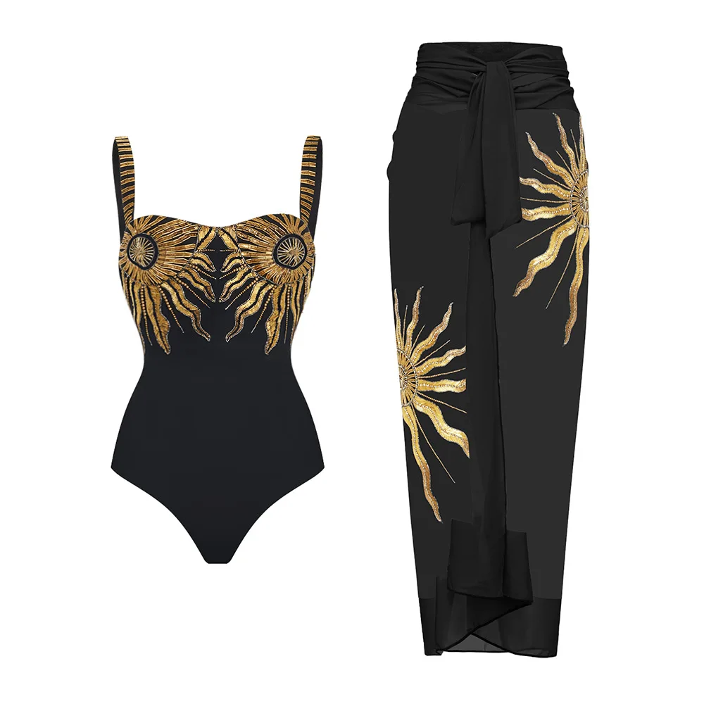 Traje de baño Sexy de una pieza con cubierta, traje de baño hueco para mujer, trajes de baño con hombros descubiertos, traje de baño de retazos, traje de baño con cinturón, ropa de playa