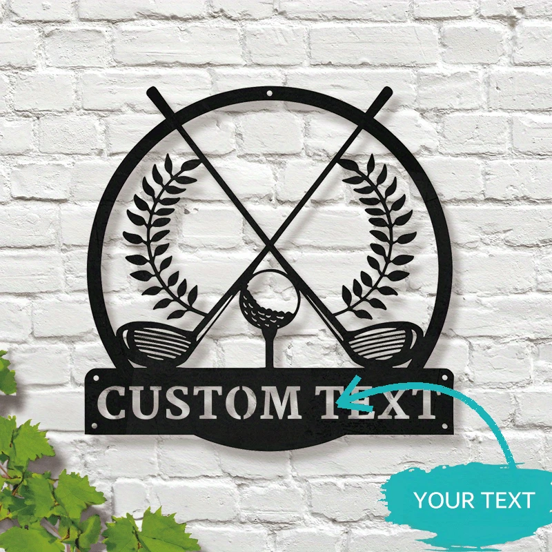Personalized Golf Ball Metal Plaque Custom Name Golfer Identifier Golf Player Gift