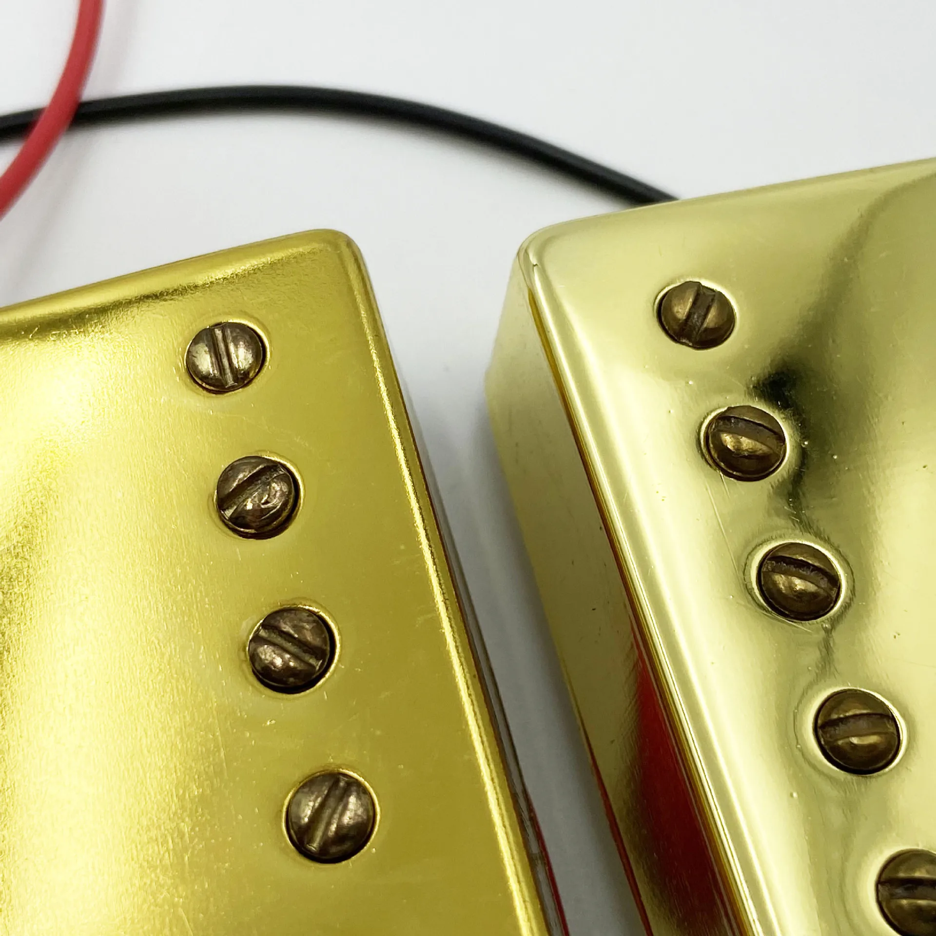 Electric Guitar Prewired Gold Humbucker Set  Double Coil with 6 Adjustable Pole Screws for LP Style Guitar Parts