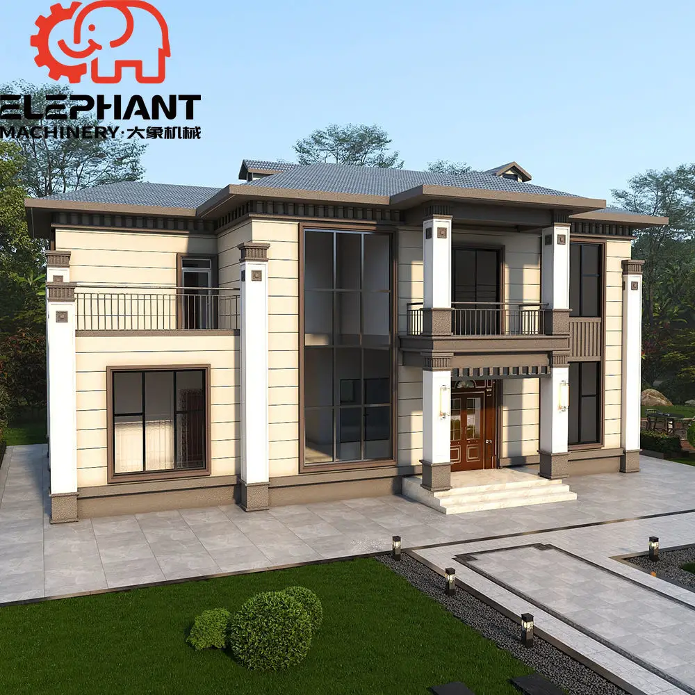 Modern Light Steel Luxury Villa Prefab with Fast Build Cheap Cost 3-Year Warranty Total Project Solution