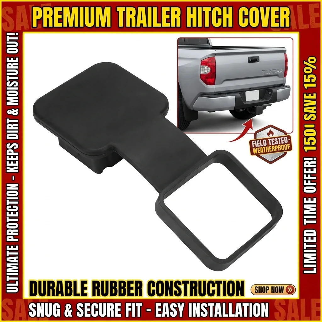 Trailer Hitch Receiver Cover Plug Rubber Tow Plug Tube Cap Protector for Mercedes Toyota Jeep Ford Chevrolet RAM Dodge