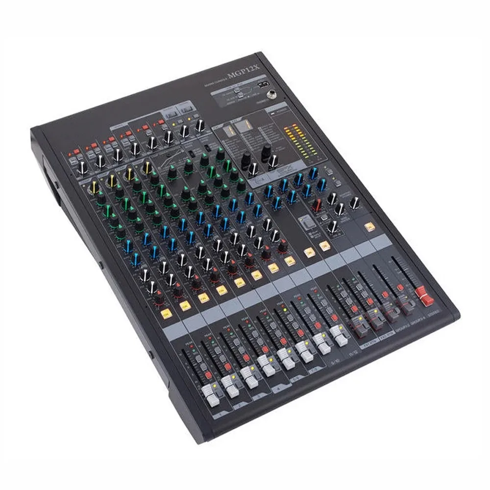 MGP12X 12-канальный профессиональный аудиомикшер USB-интерфейс Микшерная консоль 48 В HPF аудиомикшер звуковая консоль для DJ Mixer yamaha
