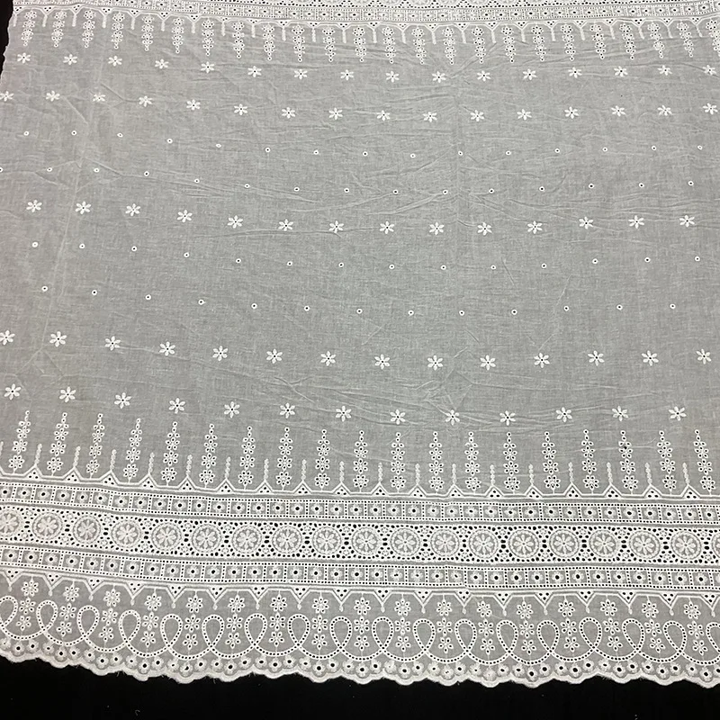 جديد الدانتيل شبكة التطريز النسيج الدانتيل نسيج القطن جوفاء التطريز شبكة النسيج الملابس البيضاء والاكسسوارات
