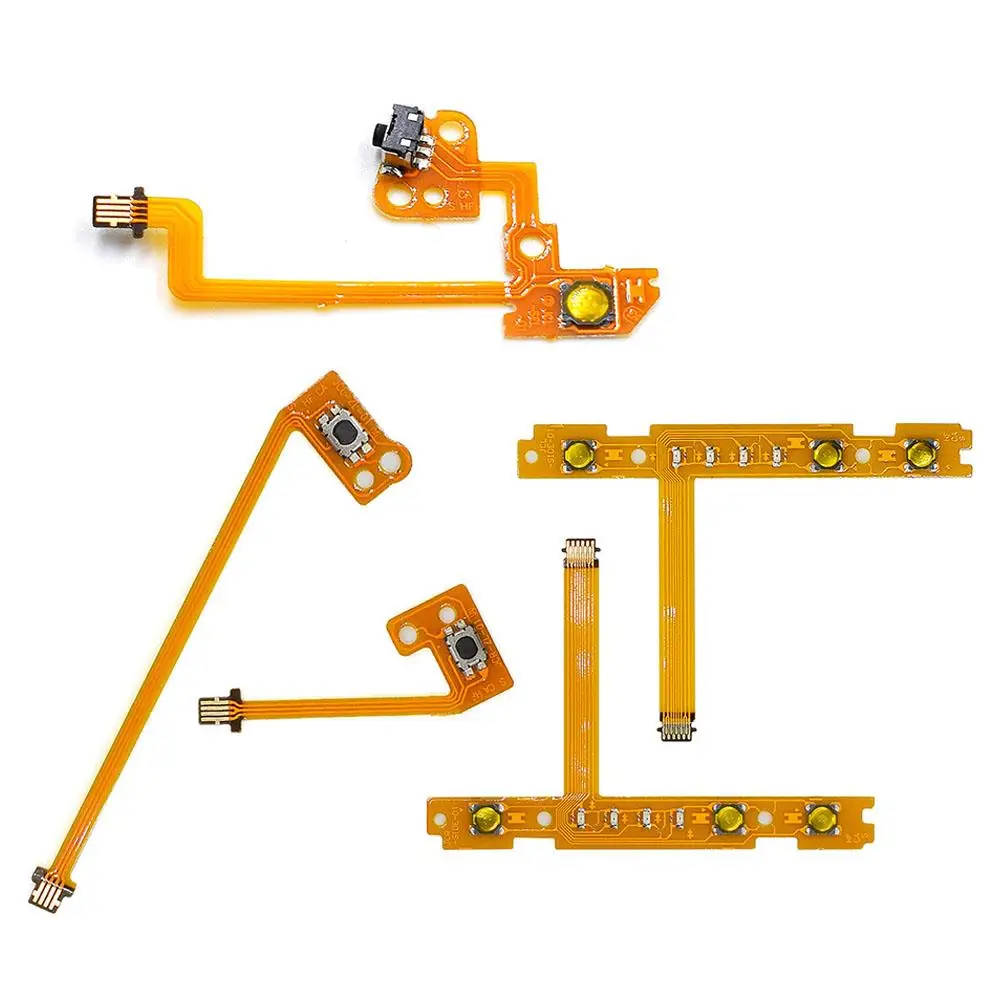 Bagian Pengganti Kabel Fleksibel Pita Kunci Tombol 5in1 ZL ZR L SL SR untuk Pengontrol Nintendo NS Joy Con F0V8