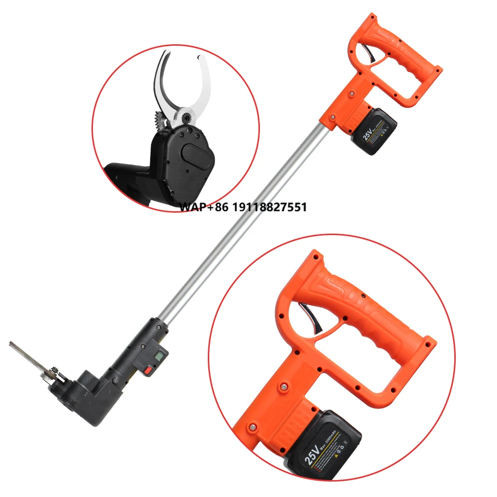 

Electric Bamboo Cutting Pruning Shears with LCD Display, 25V New Design Powered Shear Cutting Bamboo Tool