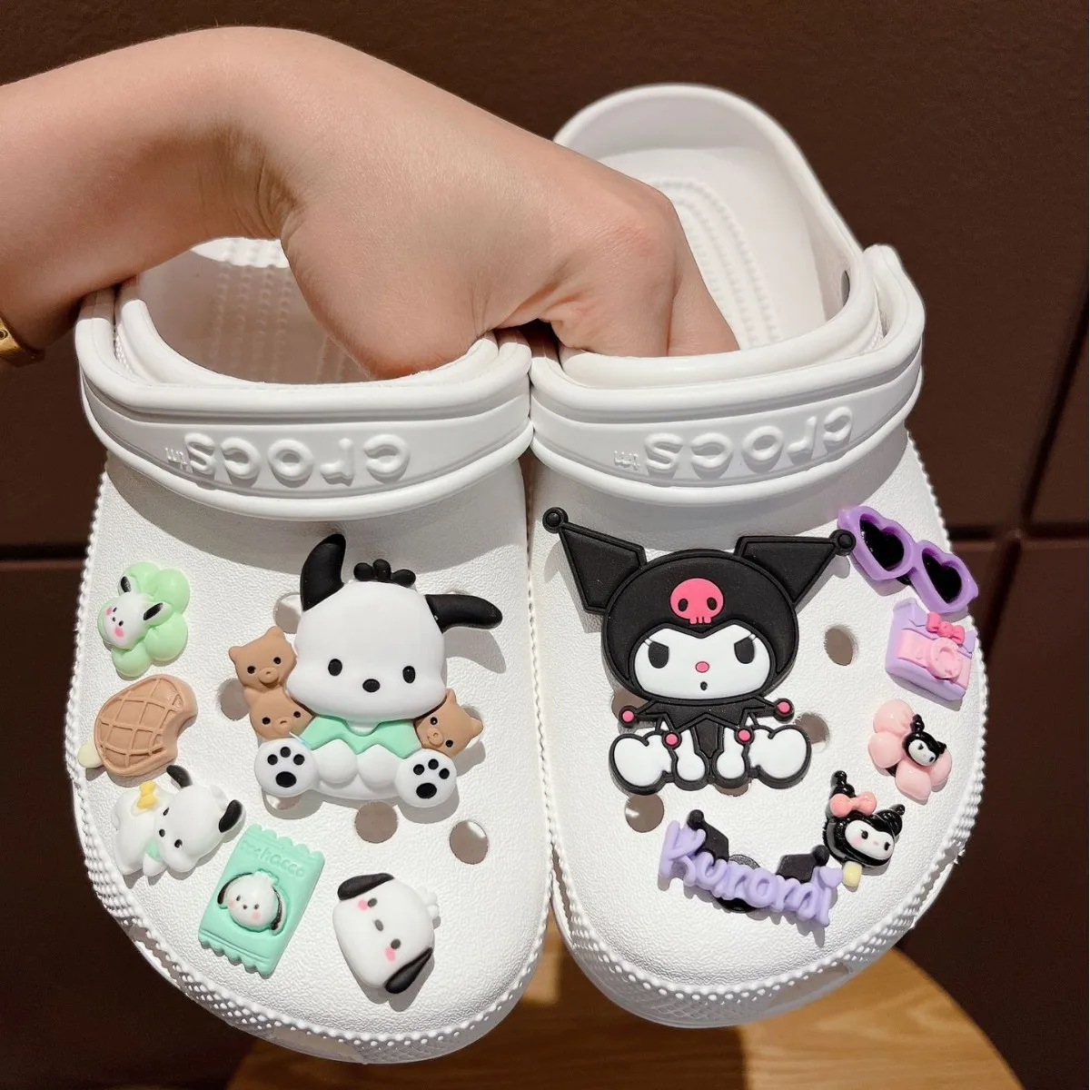 Sanrio Hello Kitty Schuhzubehör-Set, Cartoon Abnehmbare Schnalle, Sommer Damen Sandalen & Pantoffeln Dekorative Schnalle Geschenk – Detail 2