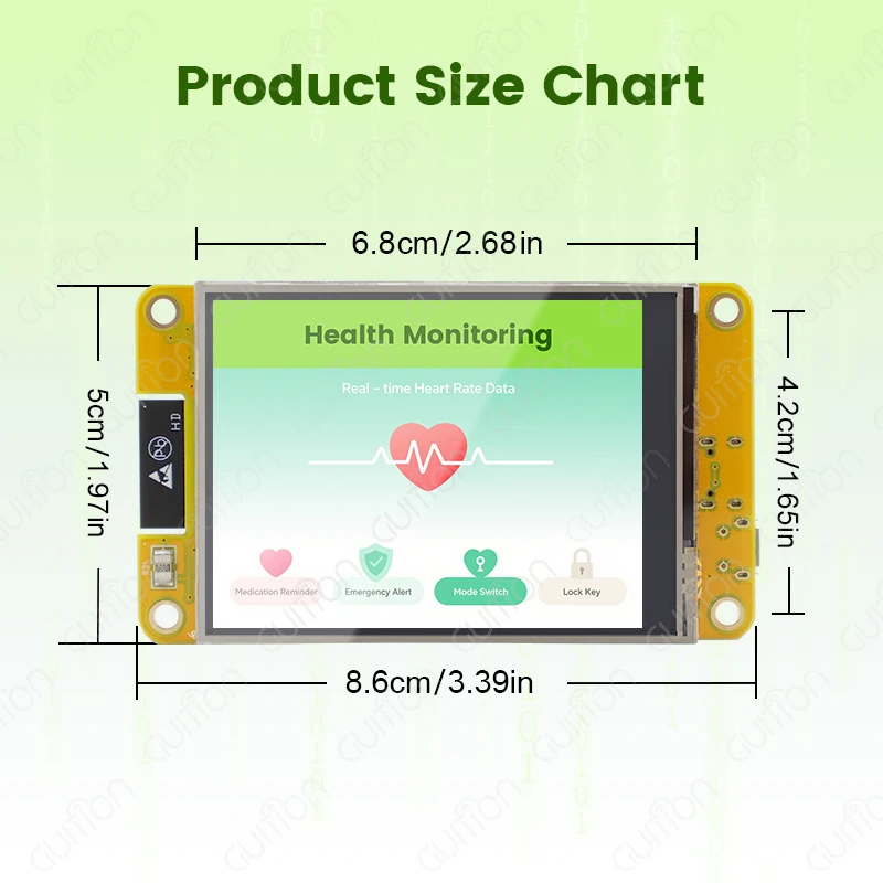 Placa de desarrollo ESP32 Arduino LVGL WIFI y Bluetooth 2,8 "240*320 pantalla inteligente módulo TFT LCD de 2,8 pulgadas con WROOM táctil