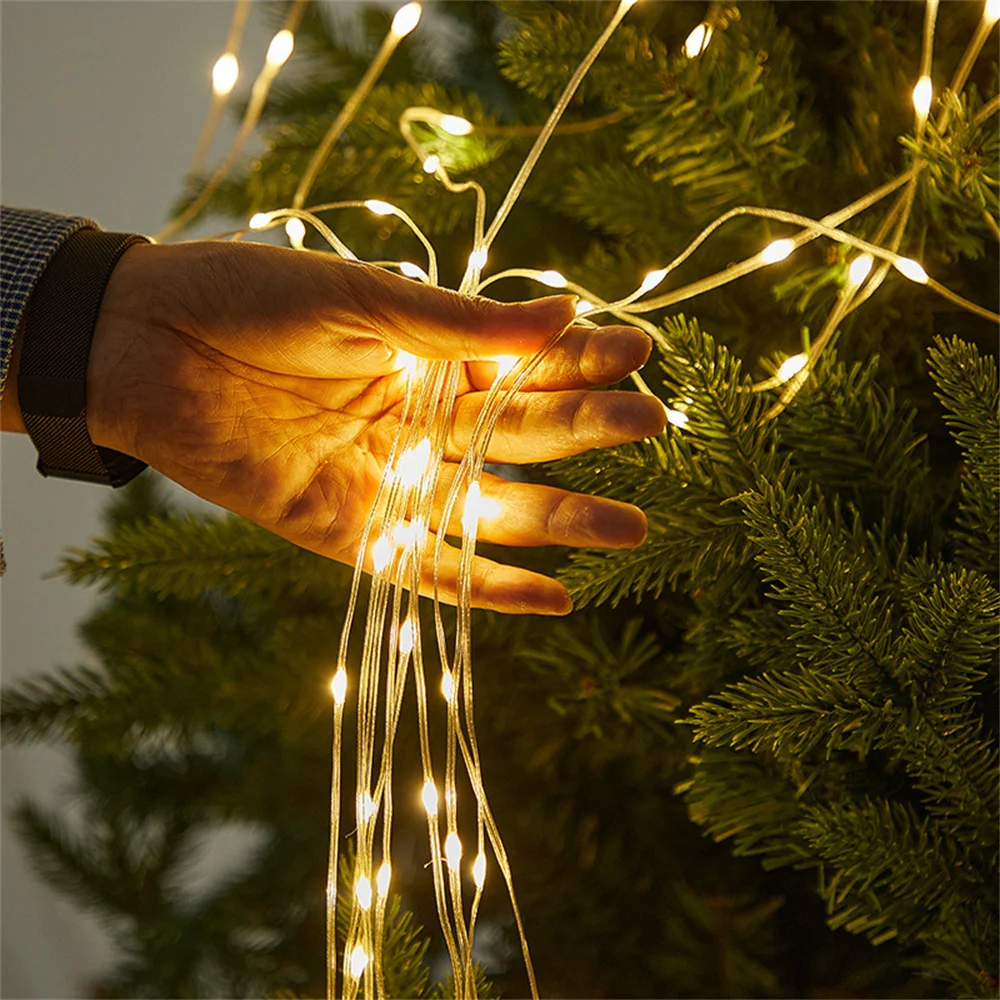 20M 50M 100M Plug in Christmas Rope Fairy Light Waterproof LED Tube Rope Garland Lights For Outdoor Garden Tree Fence Decor