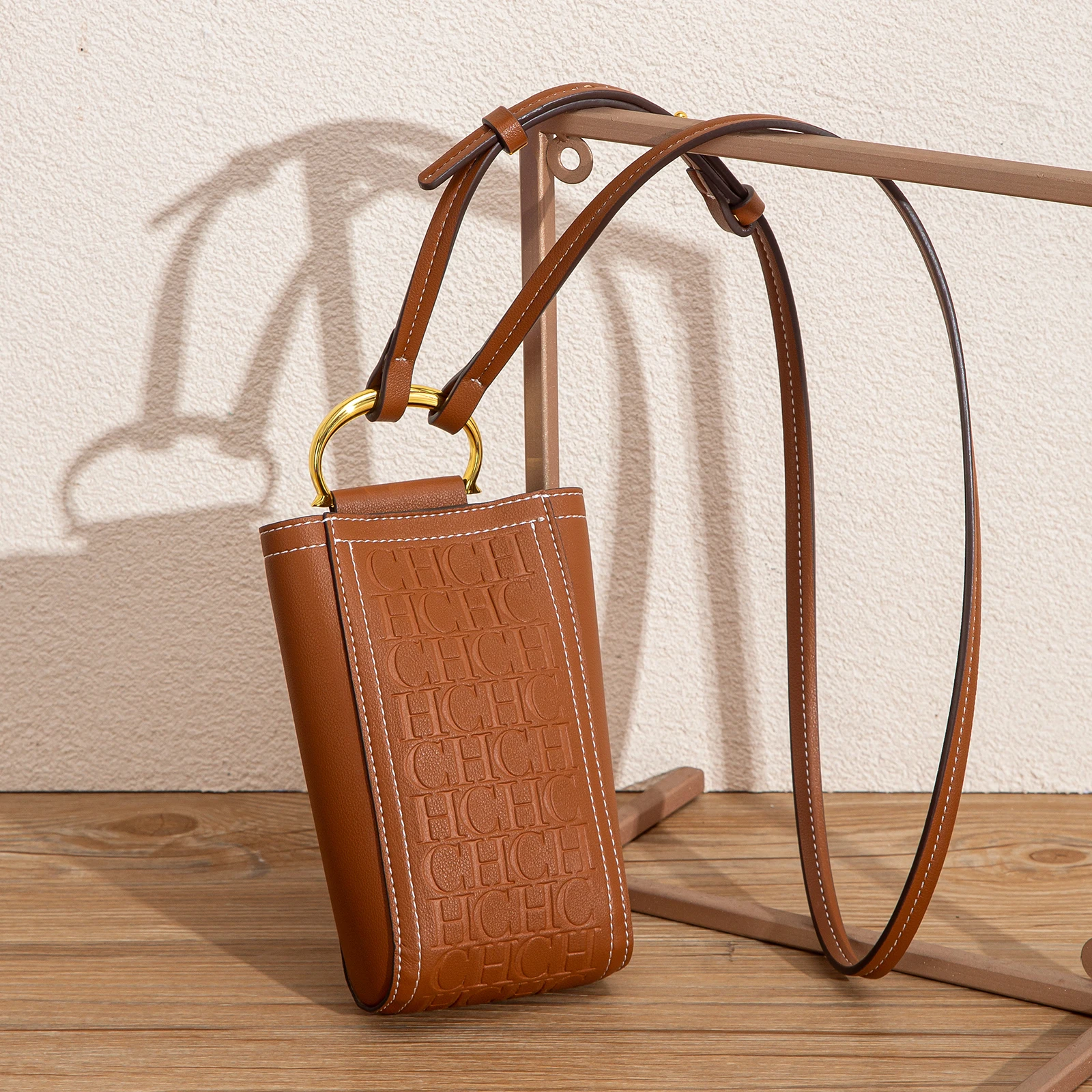 Borsa per cellulare autunno nuova tinta unita Borsa per carte di credito Borsa a tracolla da donna