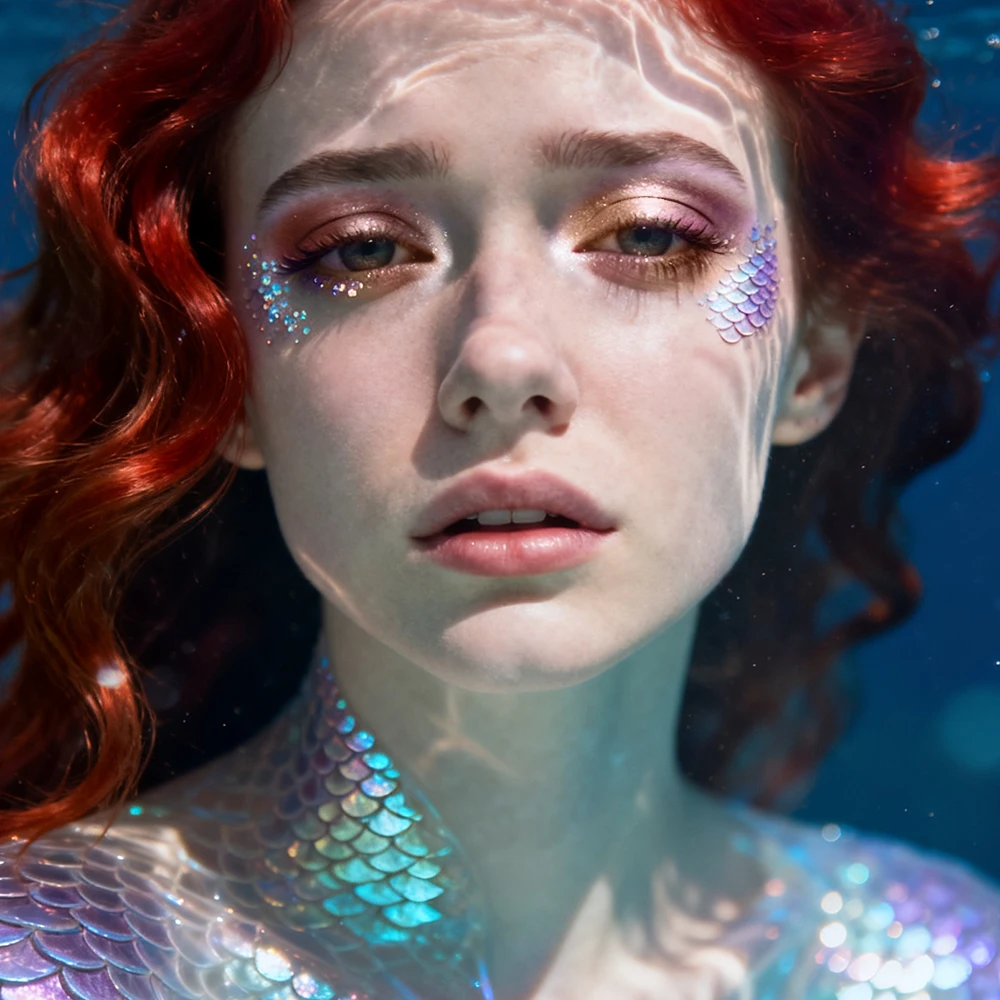 Lakerain Magnetische Meerjungfrau-Make-up-Palette, DIY-Make-up, starke verdeckende Leistung, langlebige, wasserdichte Multifunktions-Make-up-Palette