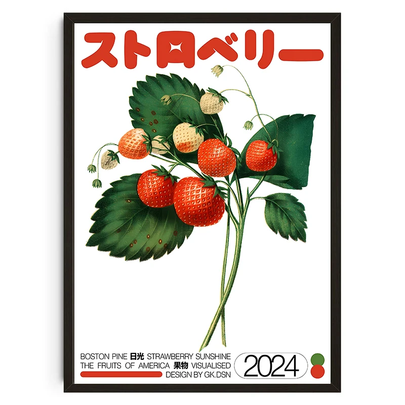NONE Classic Canvas Art Japanese Vintage Roses Poster 5