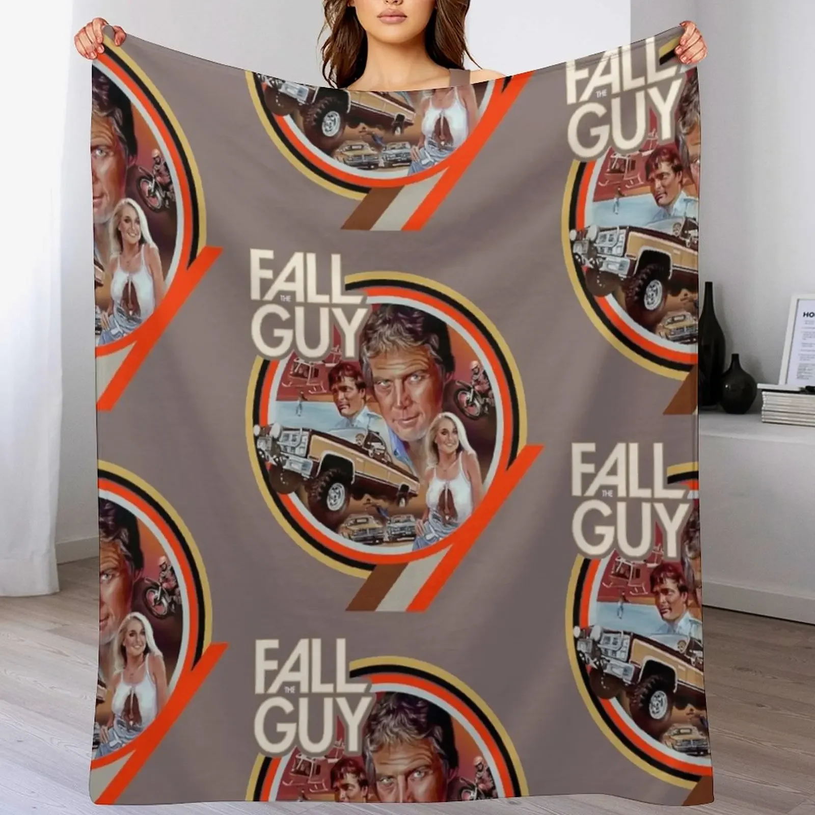 

The Fall Guy Throw Blanket Kid'S Blankets Sofas Of Decoration Shaggy Sofa Quilt Blankets