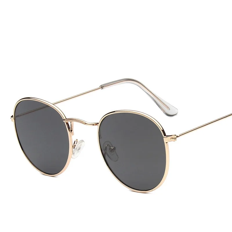 2024 New Sunglasses Advanced Metal Sunglasses Fashion Oval Glasses Brand Designer Vintage Sun Glasses High Quantity 
