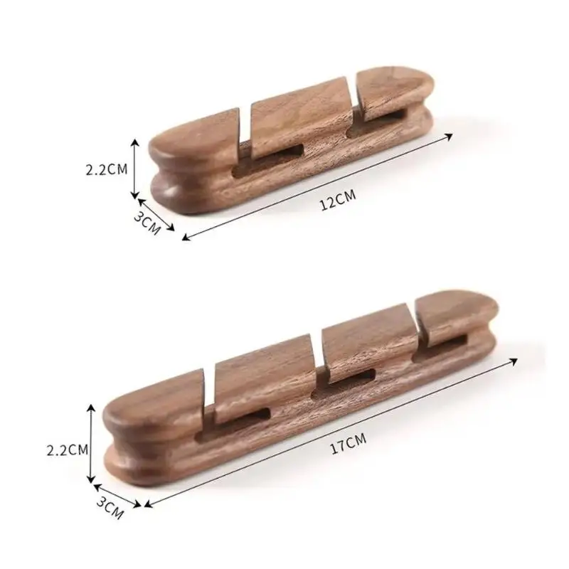 Solid Wood Cable Organizer Fixed Data Cable,Headphone/Data Cable Management Space Saving Desktop Organizer