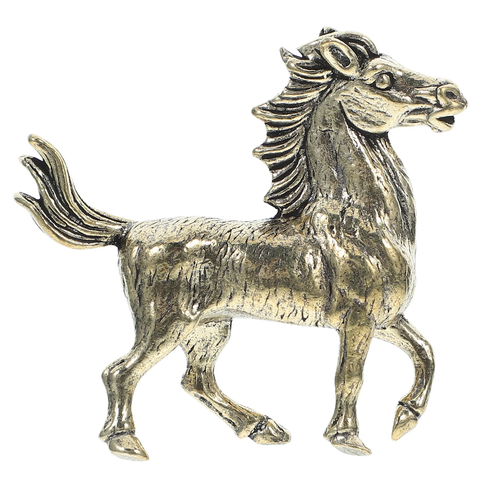

Brass Cute Mini Horse Desktop Collection Craft Exquisite Horse Ornament for Home Office Mini Cute Desktop Collection Craft