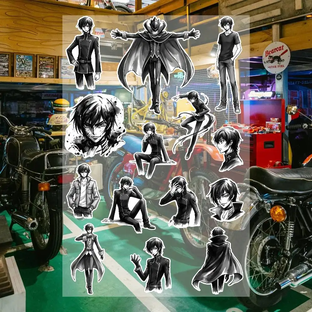 Anime C-Code Geass Lelouch Aesthetic Graffiti Waterproof PVC Stickers for Car Motorcycle Skateboard Helmet Notebook
